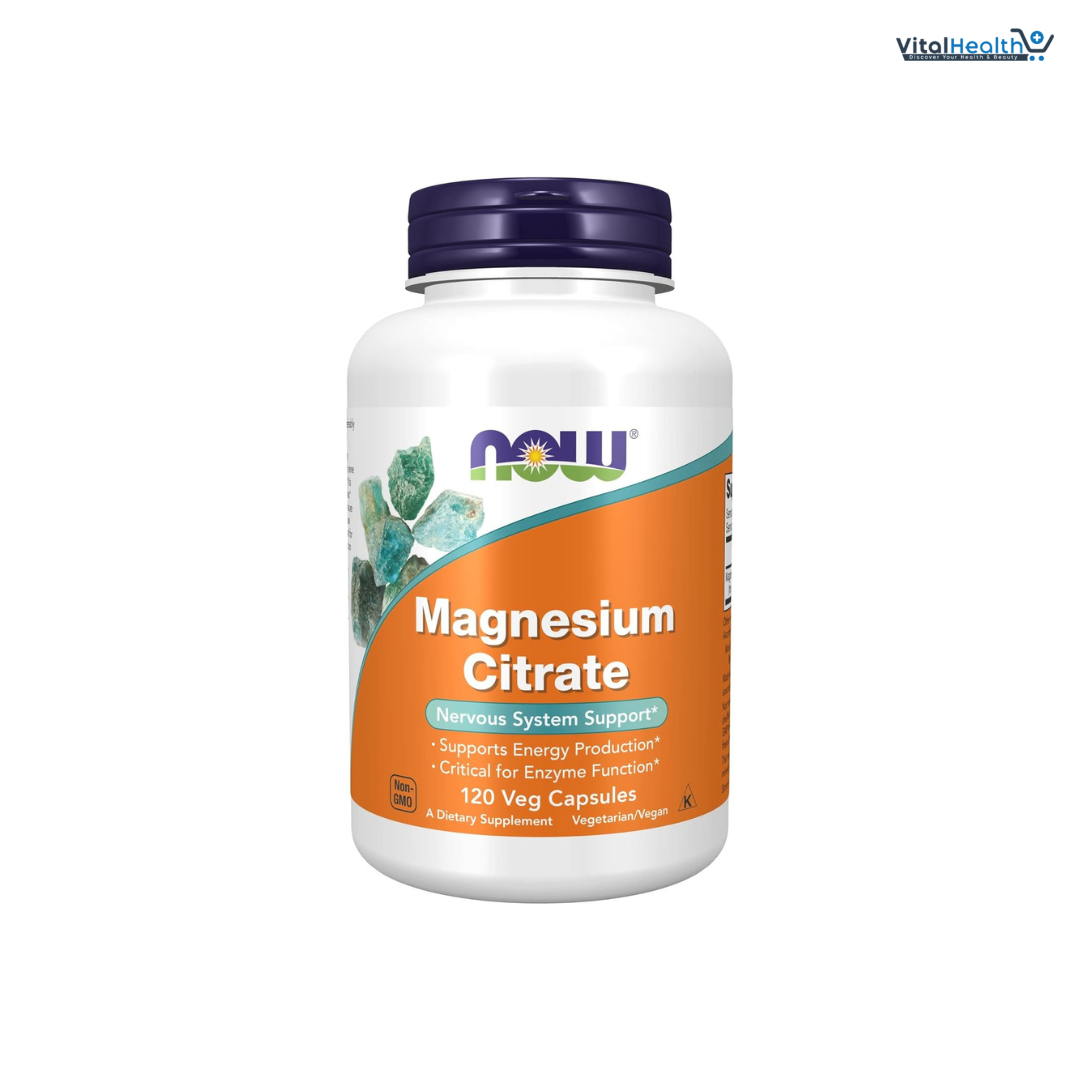 NOW FOODS Magnesium Citrate 400mg _ 120 Veg Capsules thumbnail 3