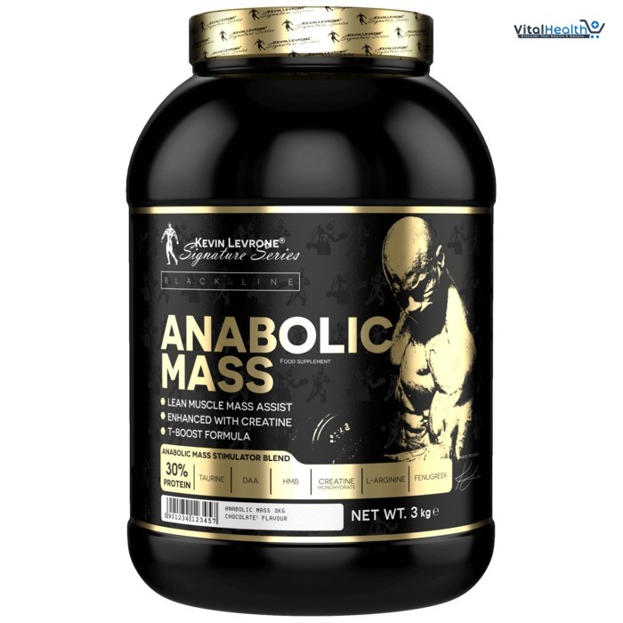 Kevin Levrone Anabolic Mass 3 Kg (Vanilla, Strawberry &amp; Chocolate) Premium Whey for Muscle Growth &amp; Recovery thumbnail 3