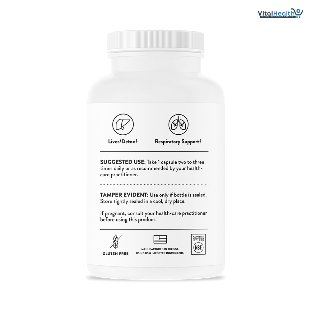 THORNE - NAC - N-Acetylcysteine - 500mg - Supports Respiratory Health &amp; Immune Function - Promotes Liver &amp; Kidney Detox* - Gluten, Dairy &amp; Soy-Free - 90 Servings thumbnail 7