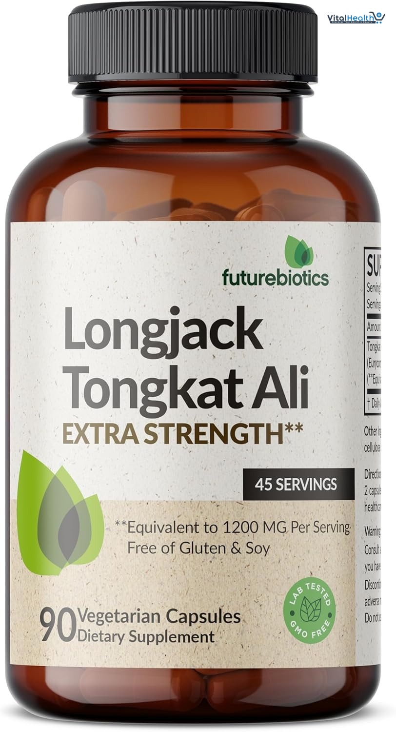 Futurebiotics Longjack Tongkat Ali Extra Strength Energy &amp; Stamina Support - Non-GMO, 90 Vegetarian Capsules thumbnail 3