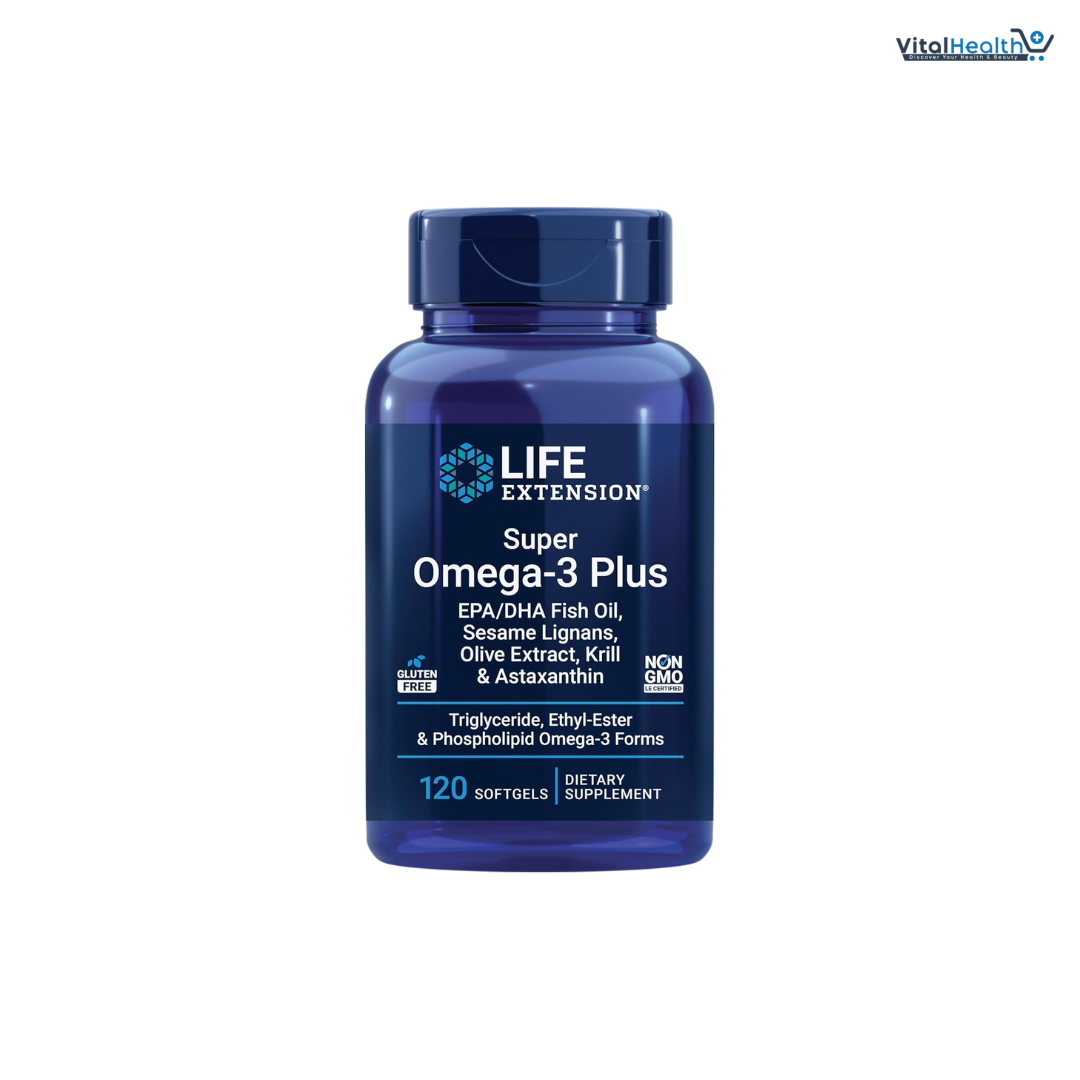 Life Extension Super Omega-3 Plus EPA/DHA Fish Oil, Sesame Lignans, Olive Extract, Krill &amp; Astaxanthin - 120 Softgels thumbnail 6