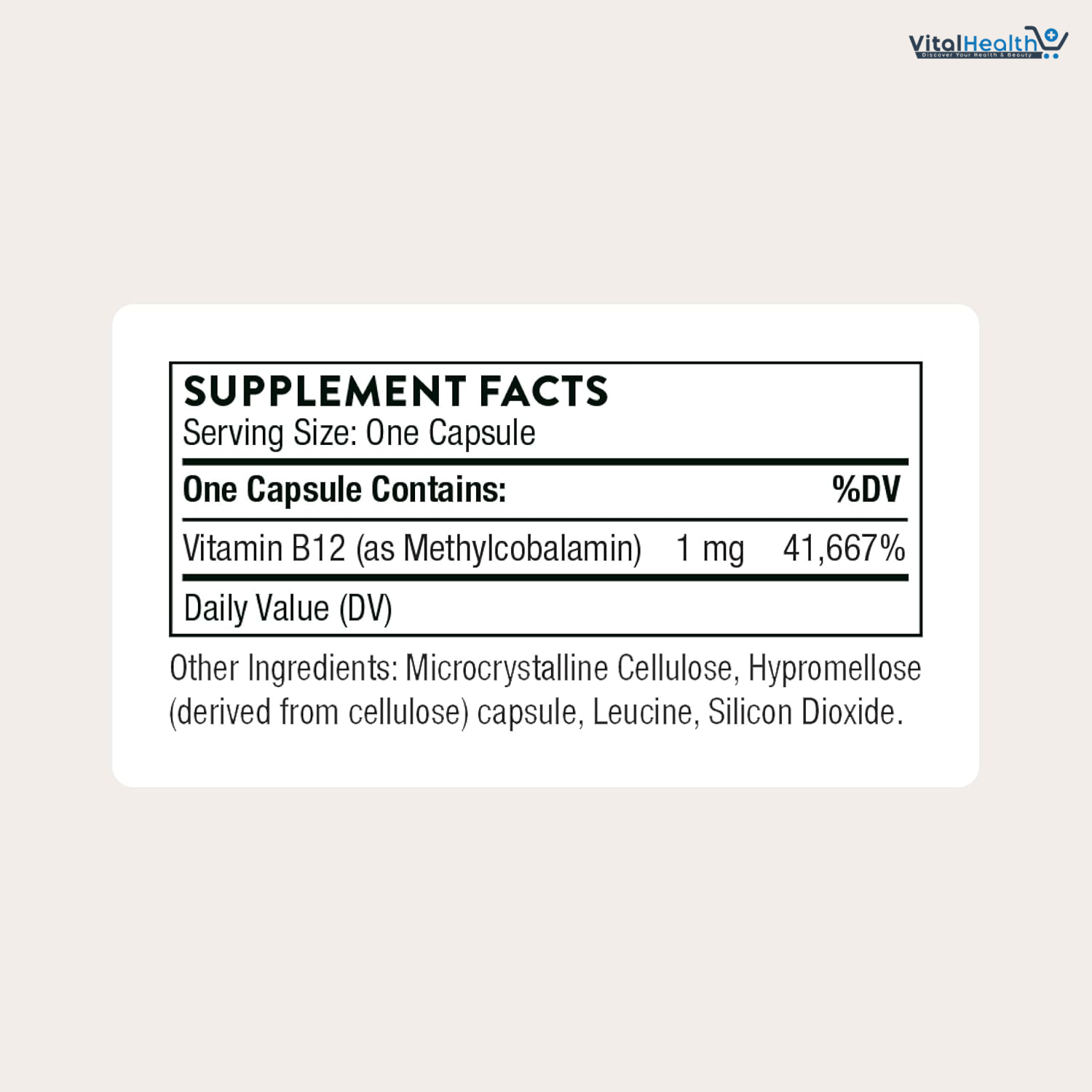 THORNE - Vitamin B12 - as Methylcobalamin - Supports Heart &amp; Nerve Health, Blood Cell Function, Healthy Sleep &amp; Methylation - Gluten, Dairy &amp; Soy-Free - 60 Servings thumbnail 4
