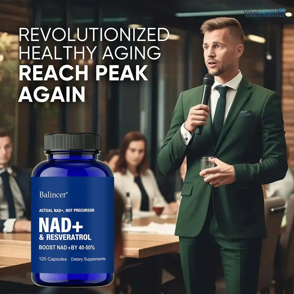 Balincer NAD Supplements with Resveratrol + Vitamin B3, NAD+ Boost Supplements thumbnail 2