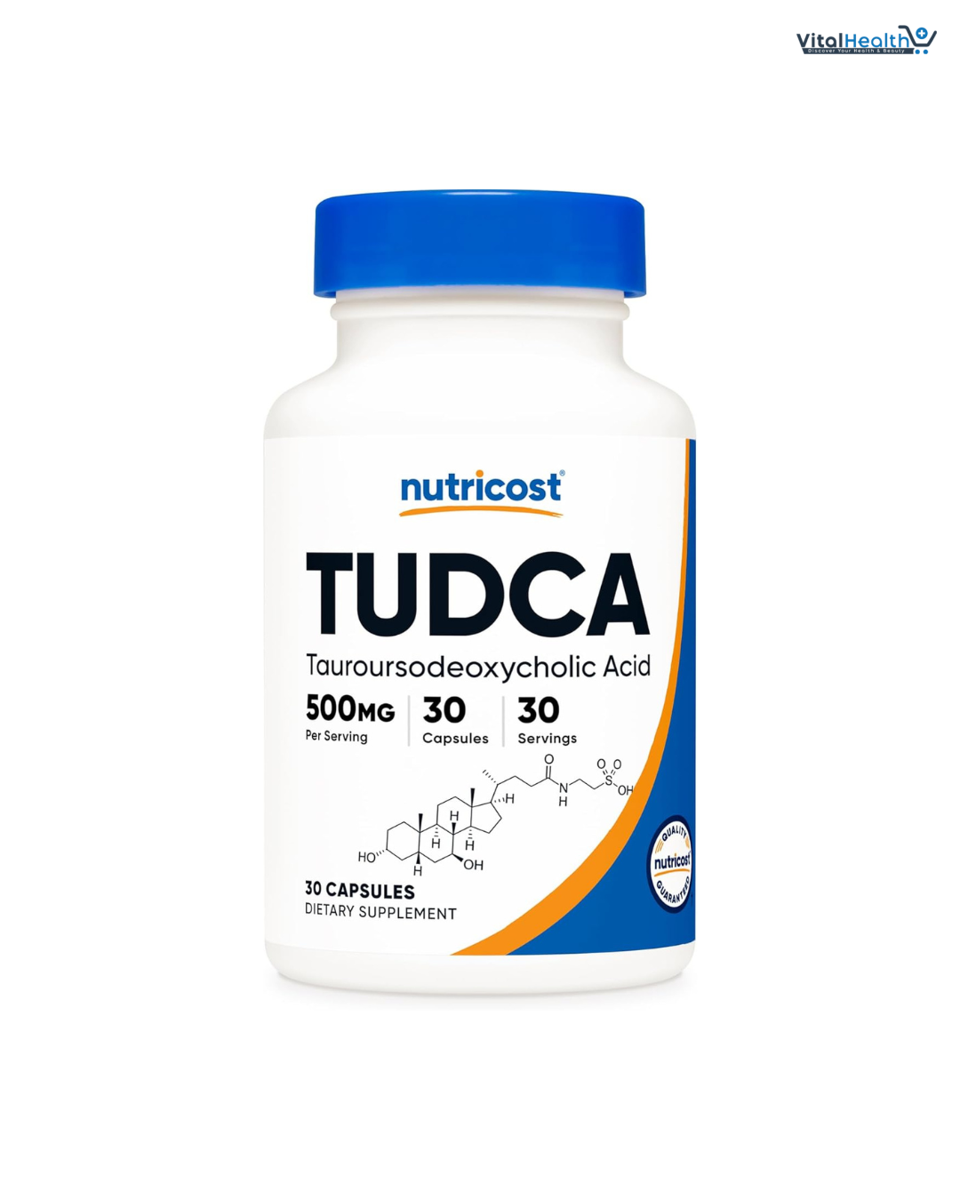 Nutricost Tudca 500mg, 30 Capsules (Tauroursodeoxycholic Acid) - Premium Quality, Gluten Free thumbnail 4