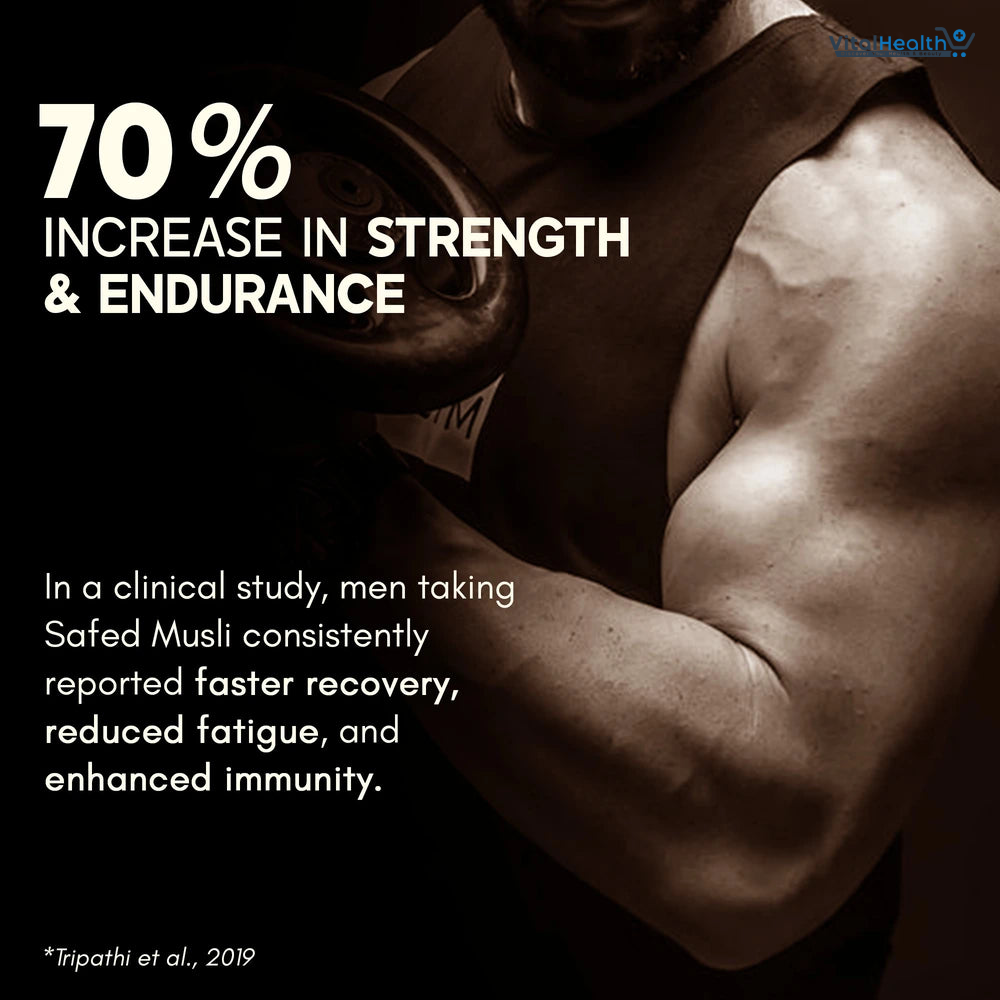 Rasayanam Testboost For Men With Ashwagandha, Safed Musli &amp; Shilajit 60 Capsules thumbnail 5
