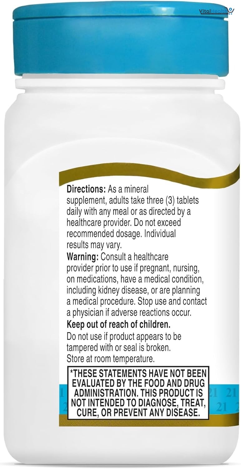 21st Century Calcium Magnesium Zinc +D Tablets, 90 Count for Bone Health thumbnail 4