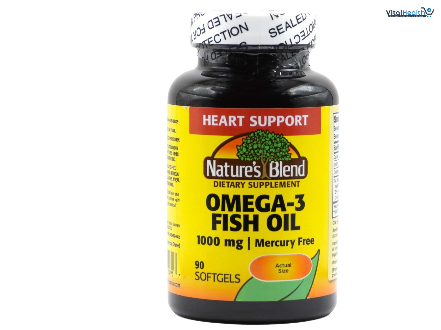 Nature's Blend Omega-3 Fish Oil, 1000 mg 300 Softgels thumbnail 3
