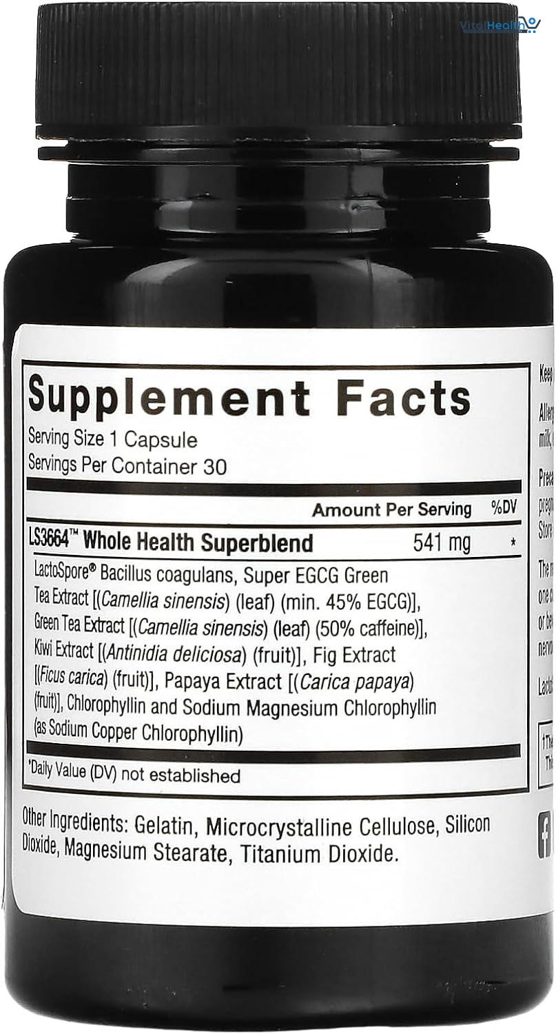 Force Factor ProbioSlim Probiotics for Women and Men, Probiotics for Digestive Health to Reduce Bloating, Gas, &amp; Occasional Diarrhea, with Prebiotics, LactoSpore, &amp; Green Tea for Energy, 30 Capsules thumbnail 4