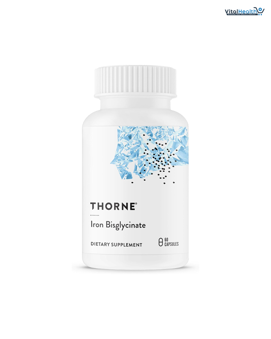 THORNE - Iron Bisglycinate - 25 mg Iron Supplement for Enhanced Absorption Without Gastrointestinal Side Effects - NSF Certified for Sport - Gluten-Free - 60 Servings thumbnail 7
