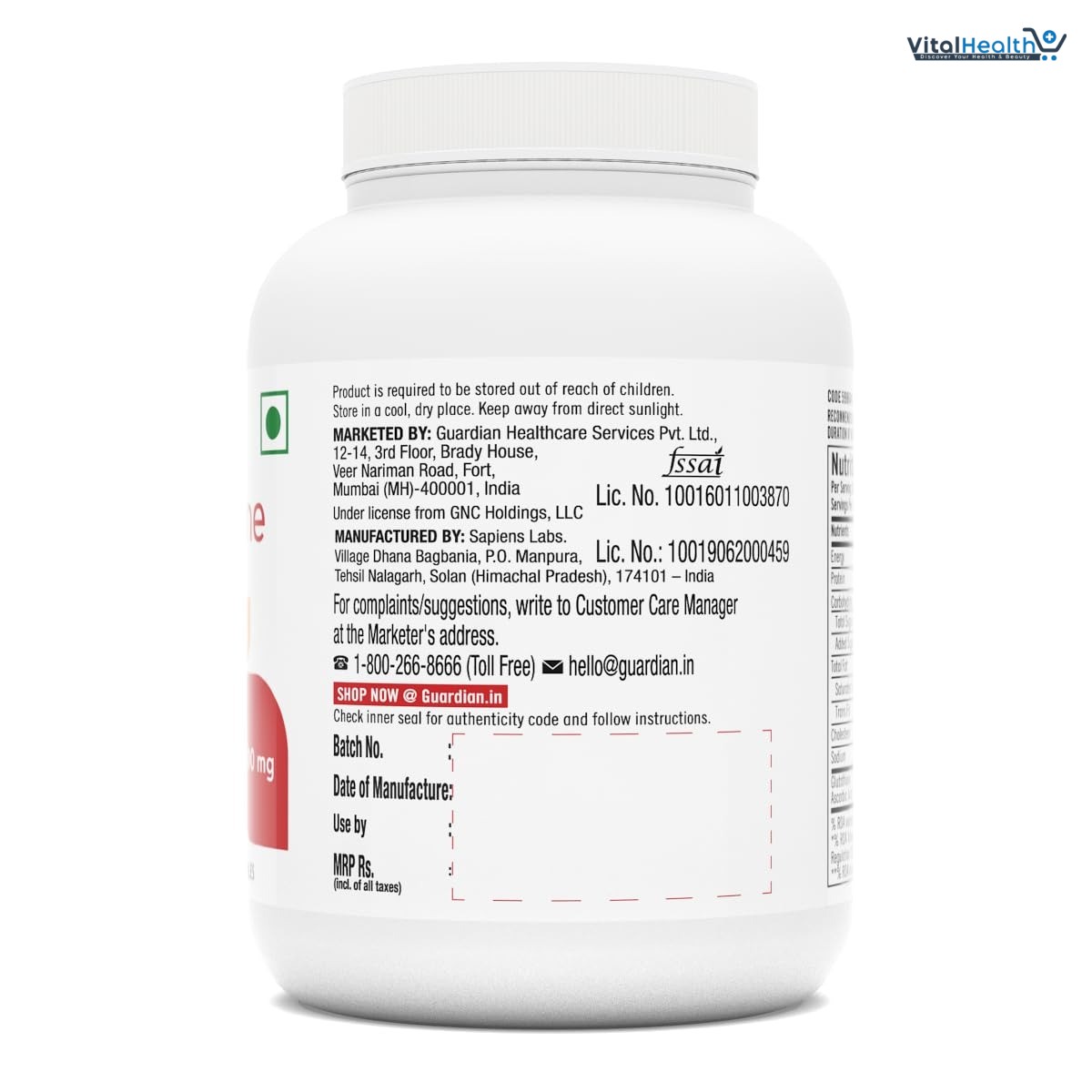GNC Glutathione 500mg With Vitamin C For Clear &amp; Radiant Skin | 60 Veg Capsules | Reduces Dark Spots &amp; Melanin Pigmentation | Boosts Immunity | Fights Pollution &amp; UV Damage | For Men &amp; Women| Formulat thumbnail 5