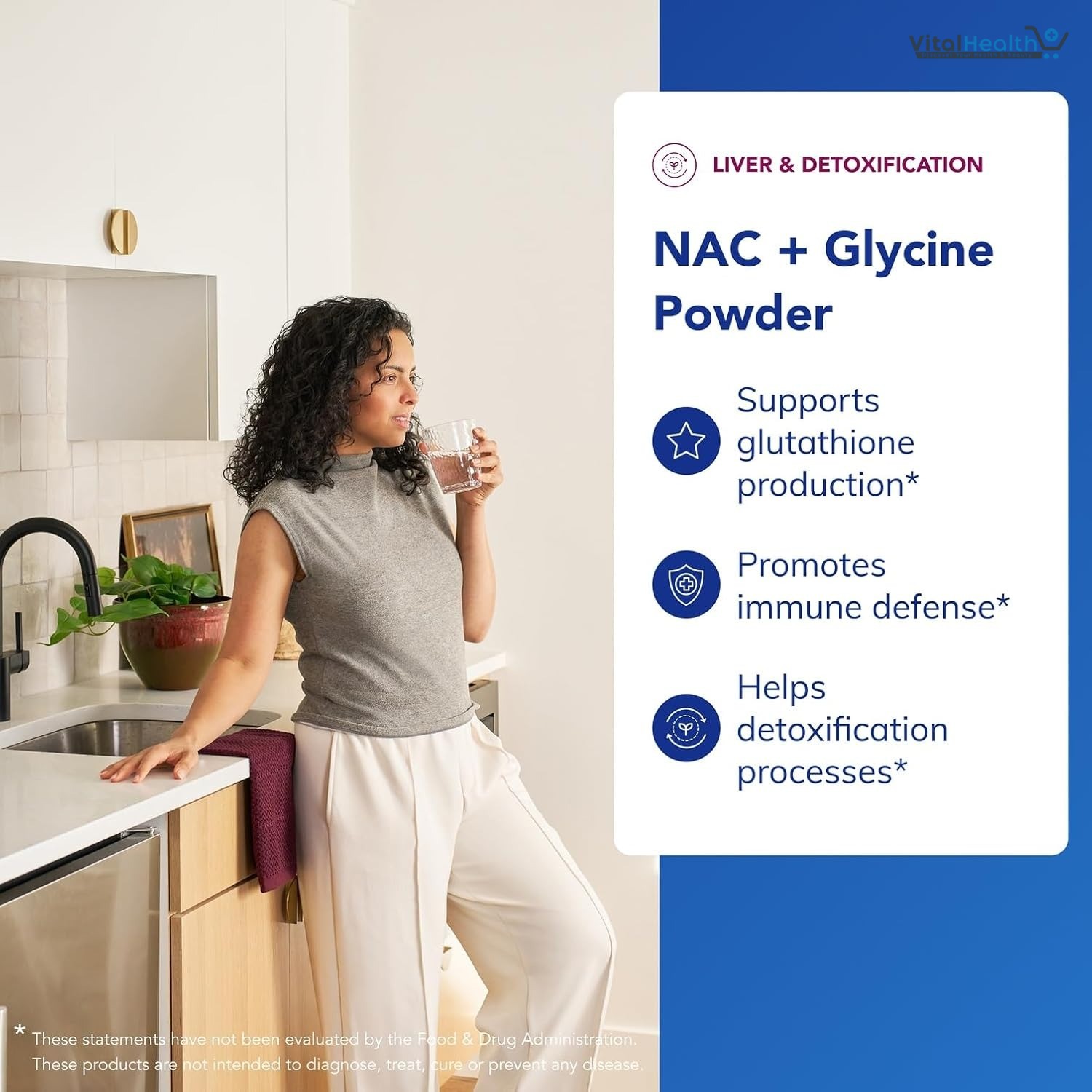 Pure Encapsulations NAC + Glycine Powder | Support for Glutathione Production, Immune Defense, and Detoxification | 5.6 Ounces | Natural Peach Ginger Flavor thumbnail 2