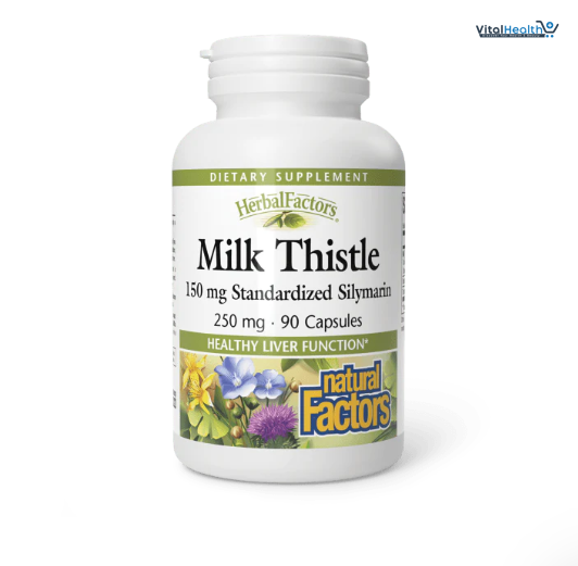 Natural Factors Milk Thistle Silymarin 250mg 90 Capsules thumbnail 5