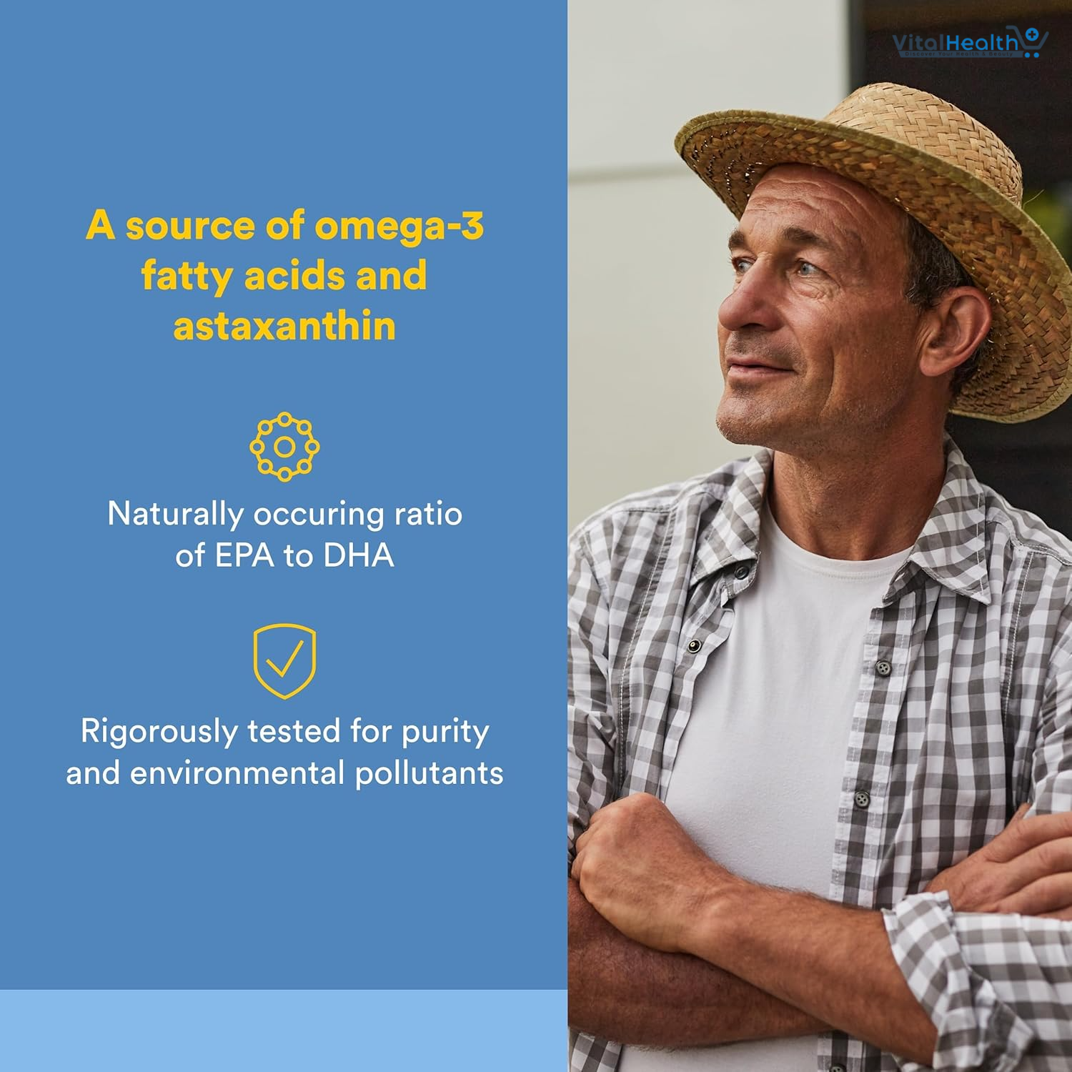 Natural Factors Wild Alaskan Salmon Oil Provides Omega-3, EPA, DHA &amp; Vitamin D, Supports Brain &amp; Heart Health, 180 Softgels thumbnail 2