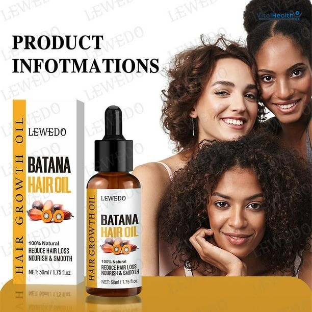 African Hair Growth Oil 100% Pure Batana Hair Growth Oil 50ml Butter Anti Hair Loss Break Black Hair Regrowth Treatment thumbnail 4