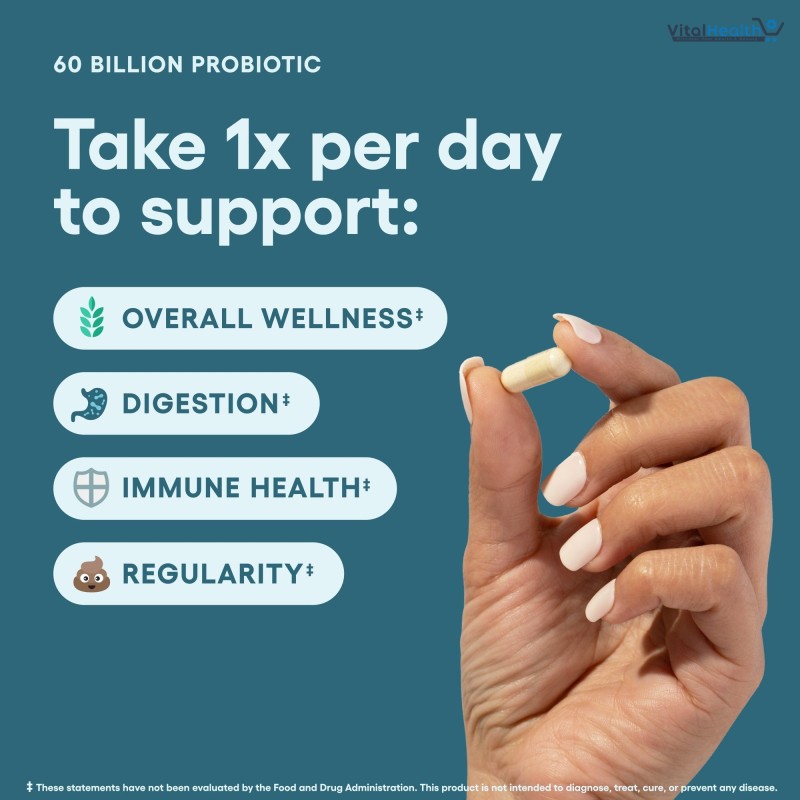 Probiotic Gut Health Supplement Burn Fat Metabolism and Promotes Nutrient Digestion for Adult Men and Women thumbnail 4