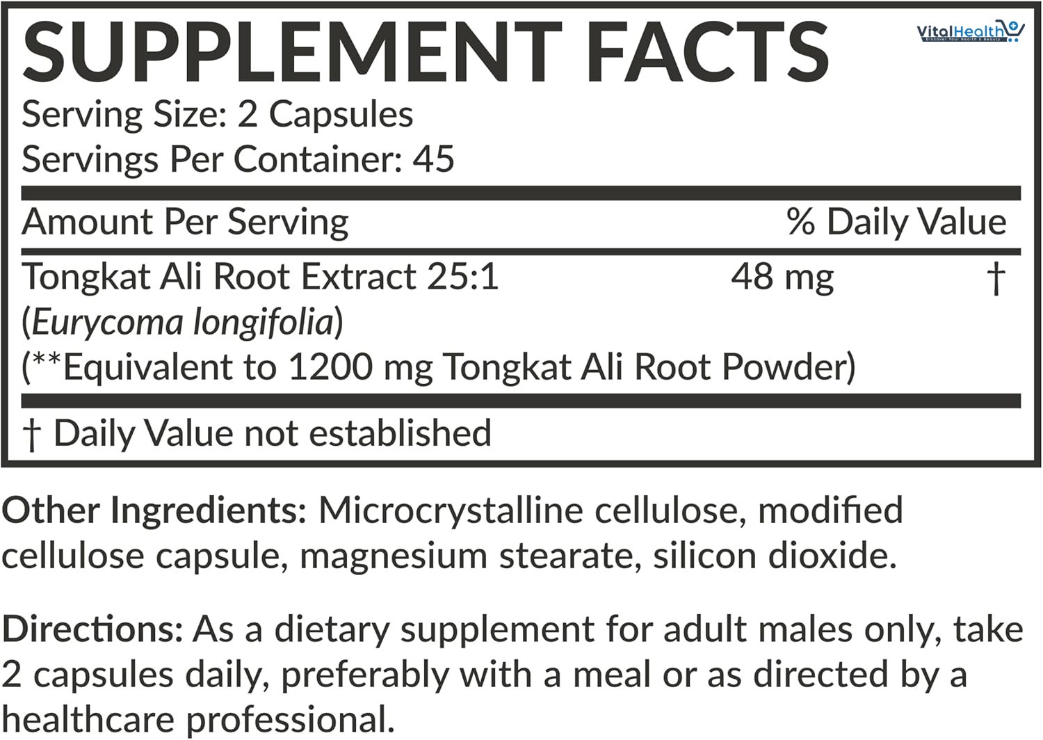Futurebiotics Longjack Tongkat Ali Extra Strength Energy &amp; Stamina Support - Non-GMO, 90 Vegetarian Capsules thumbnail 2