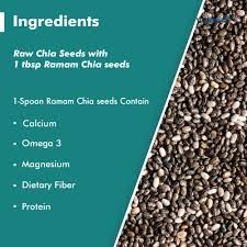 Ramam Chia Seeds 150 Grams (Organic and Original) Superfood Herbal Diet Supplement for weight loss thumbnail 2