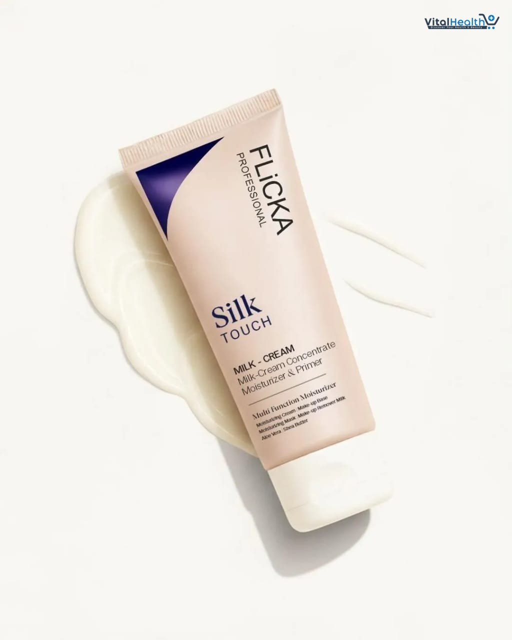 FLiCKA Silk Touch Milk Cream Moisturizer &amp; Primer – 2-in-1 Hydrating Base | Aloe Vera &amp; Shea Butter | Smooth, Long-Lasting Finish thumbnail 4