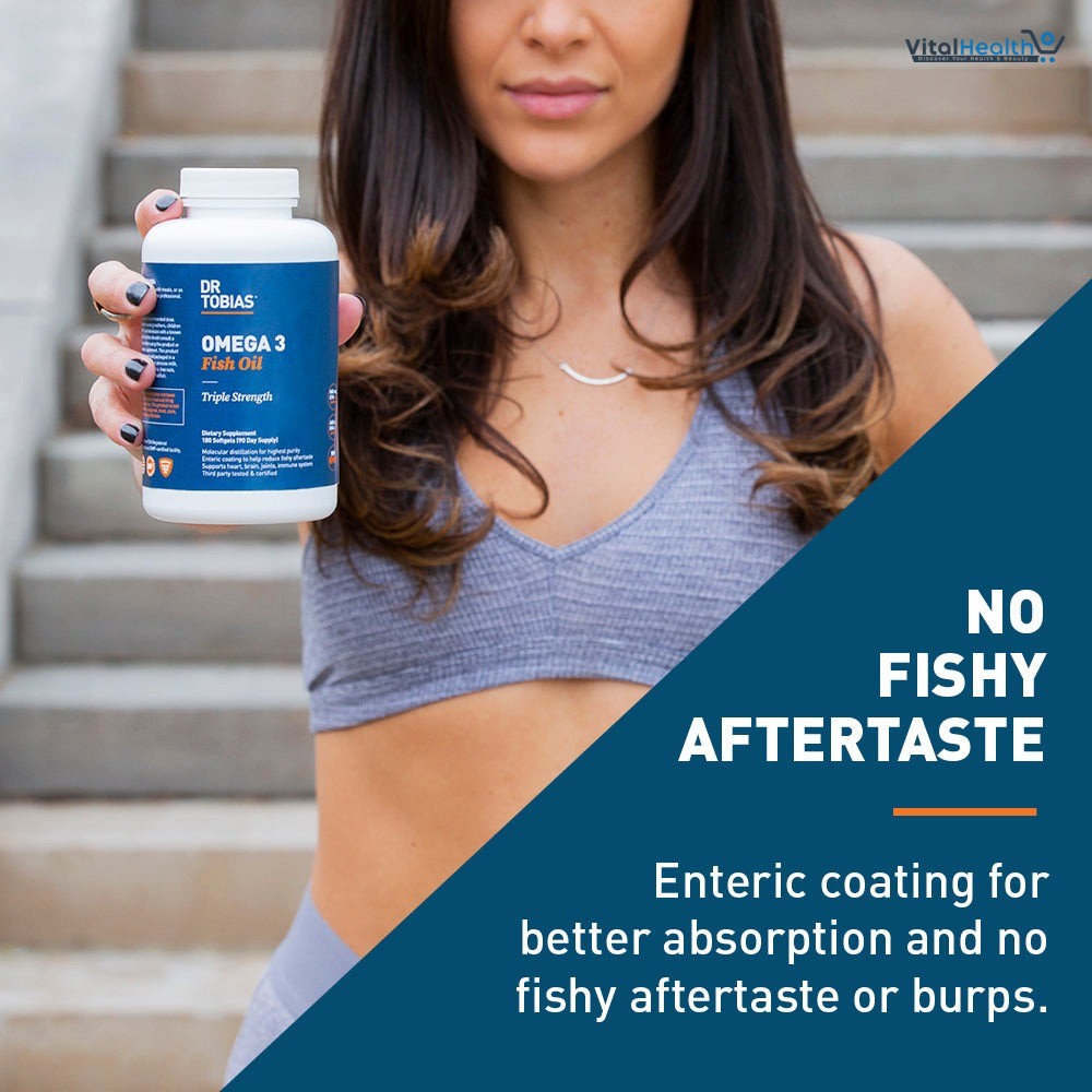 Dr. Tobias Triple Strength Omega 3 Fish Oil 180 Softgels thumbnail 4