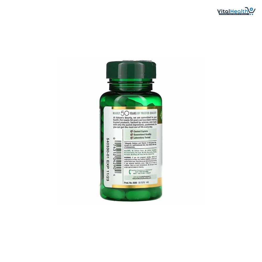 Nature's Bounty Calcium Magnesium Zinc with Vitamin D3 _ 100 Capsules thumbnail 2