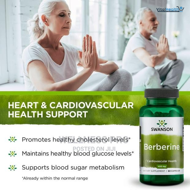 Swanson Berberine - Standardized 97% Berberine HCl- 400mg Each - 60 Capsules thumbnail 5