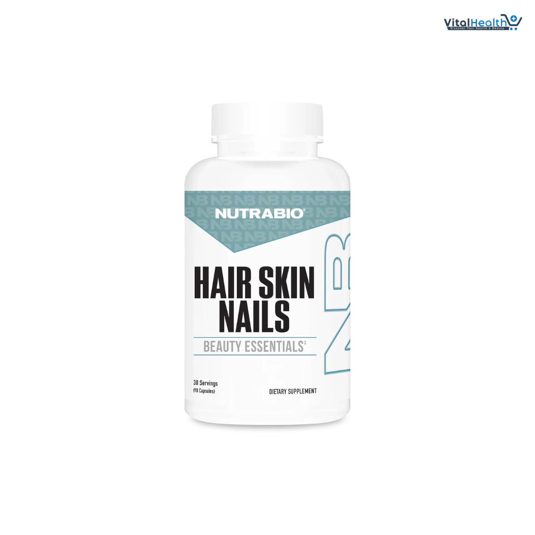 NutraBio Hair Skin Nails Vitamins| Enhanced Collagen Support | Skin Hydration | Hair Growth Vitamins I for Women with Biotin, Keratin, Hyaluronic Acid &amp; More- 90 Capsules thumbnail 8