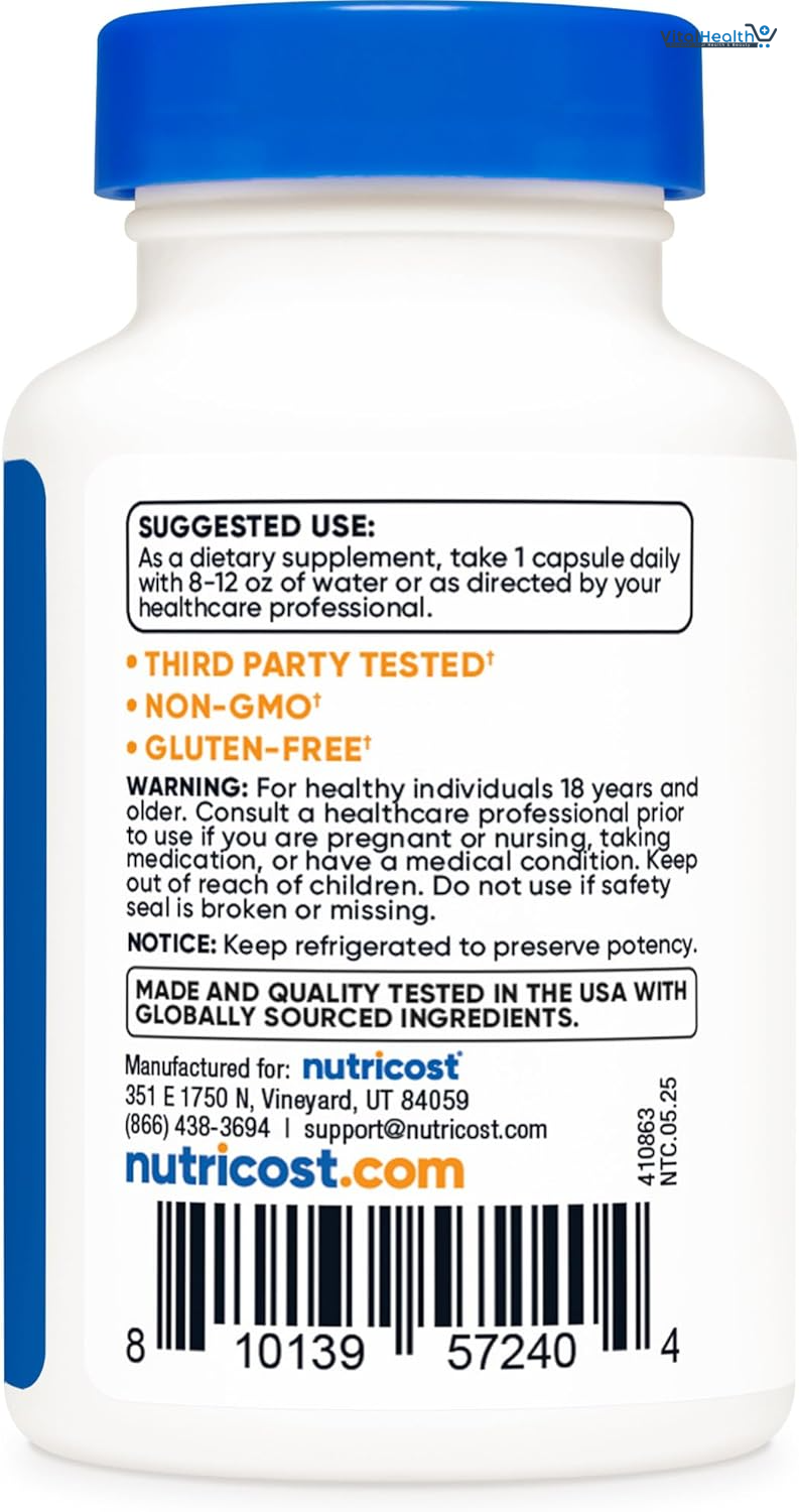 Nutricost Probiotic Complex - 50 Billion CFU, 60 Capsules thumbnail 3