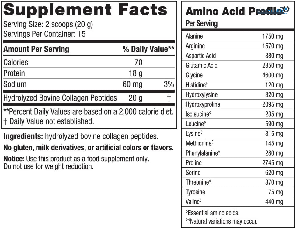 Nordic Naturals Joint &amp; Muscle Collagen Peptides, Unflavored - 10.6 Ounces - Collagen Supplement for Skin Health and Joint Mobility - 15 Servings thumbnail 4