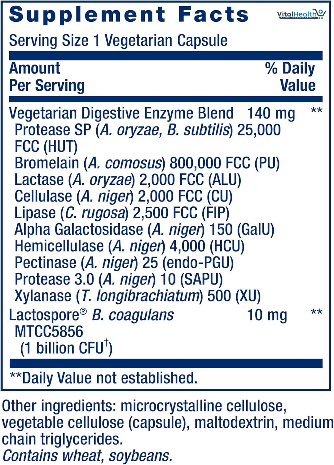 Life Extension Enhanced Super Digestive Enzymes and Probiotics B. coagulans Probiotic, 10 Digestive Enzymes – 60 Capsules thumbnail 2