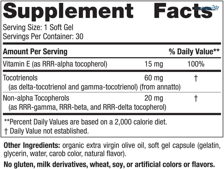 Nordic Naturals Vitamin E Complex, Unflavored - 30 Soft Gels - 6 Forms of Vitamin E for Antioxidant Support - Cellular Protection - Non-GMO thumbnail 5