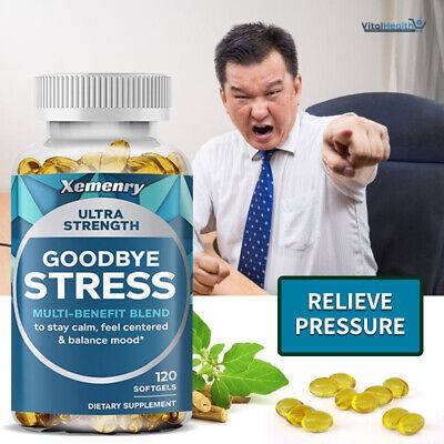 Xemenry Goodbye Stress Capsules With L-Theanine &amp; GABA To Stay Calm and Feel Concentrated thumbnail 4