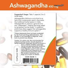 NOW Supplements, Ashwagandha (Withania somnifera) 450 mg (Standardized Extract), 90 Veg Capsules thumbnail 2