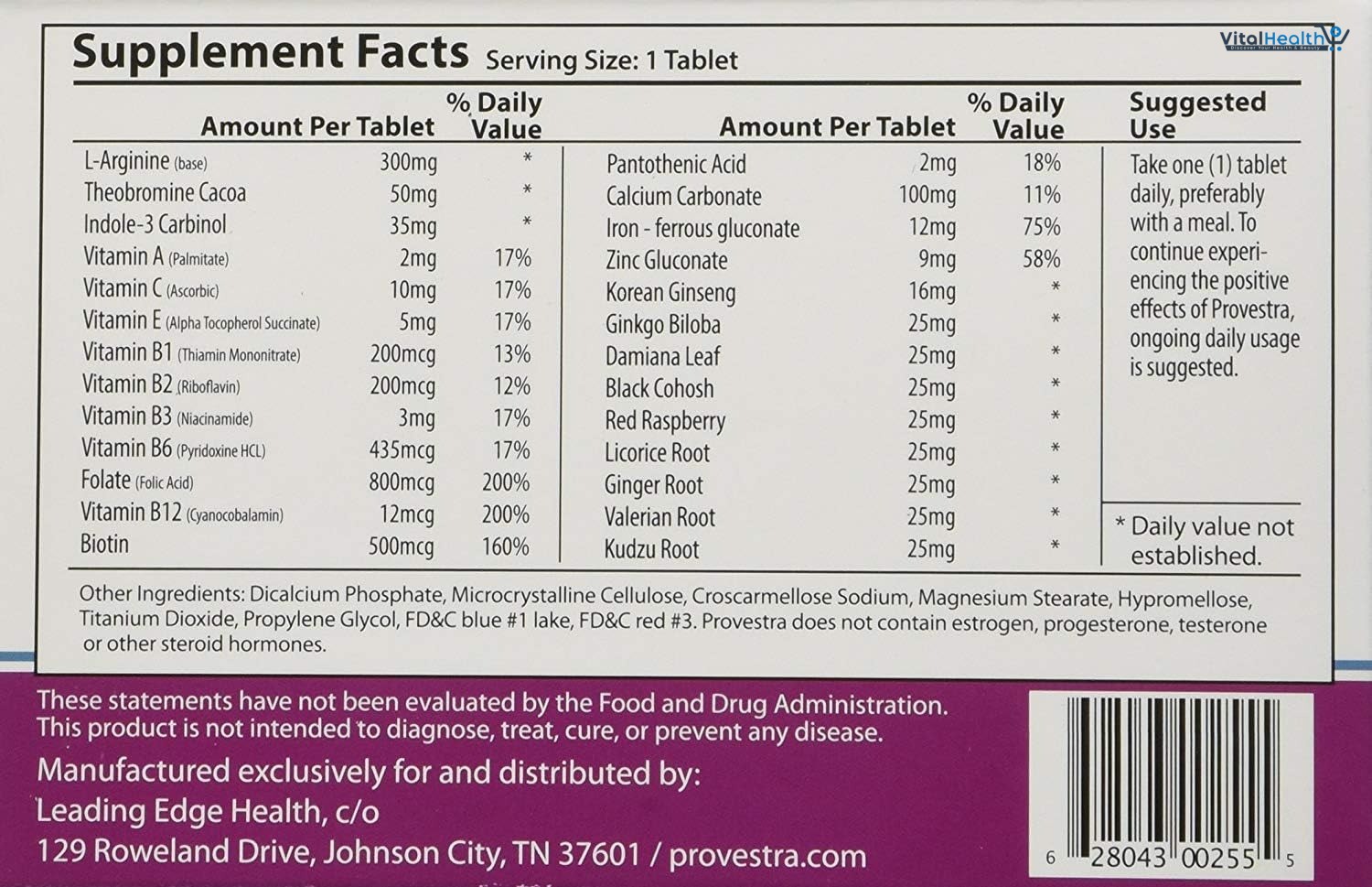Provestra Female Libido Enhancement _ 30 Tablets thumbnail 6