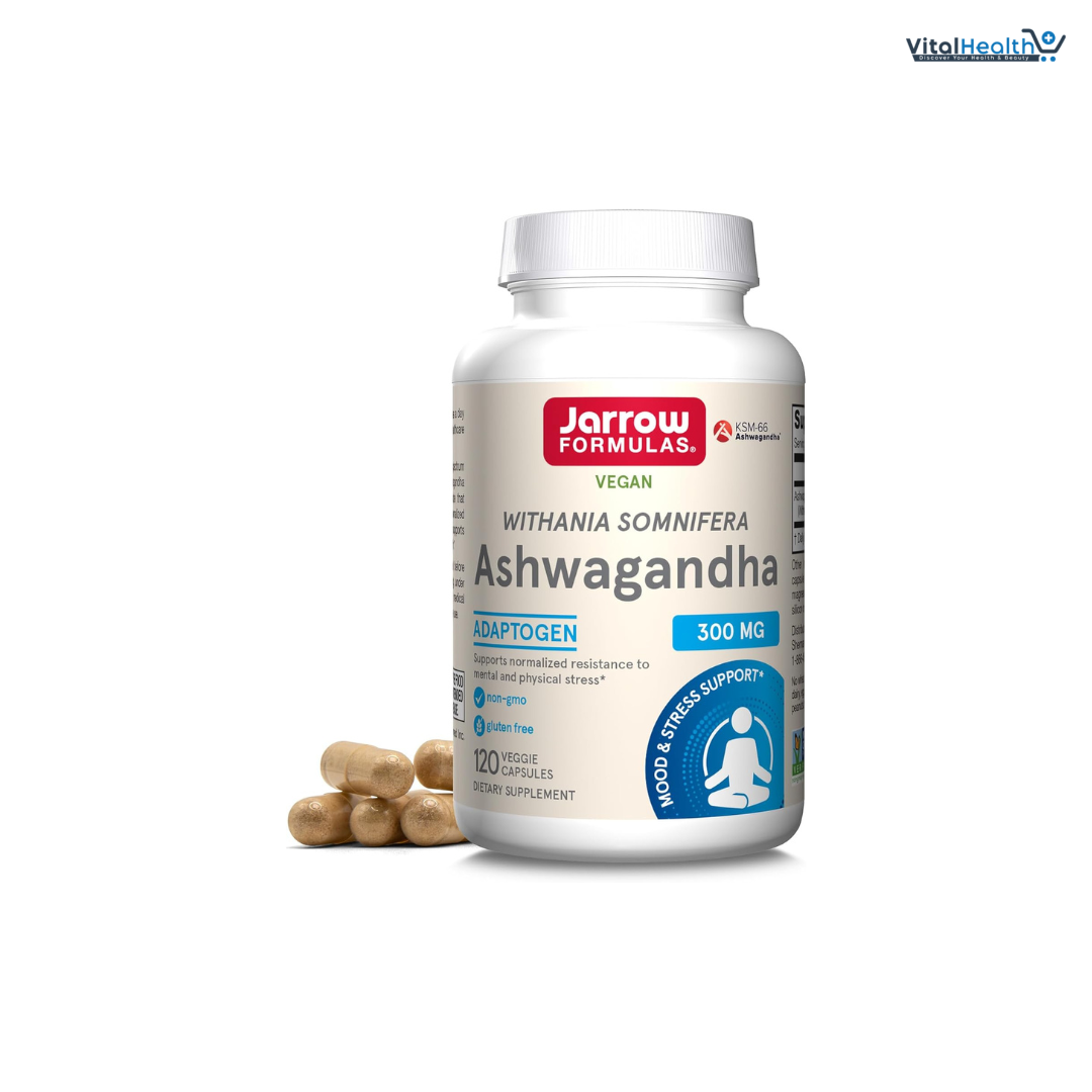 Jarrow Formulas Ashwagandha Capsules, 300 mg Supplement Supports Normalized Resistance to Mental and Physical Stress, 120 Veggie Capsules, 60 Day Supply thumbnail 9