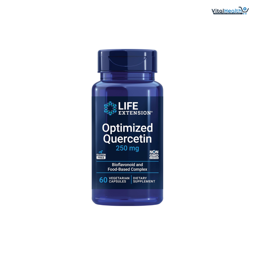 Life Extension Optimized Quercetin 250 mg Supports Immune Health, Heart Health, Non-GMO, Gluten Free - 60 Vegetarian Capsules thumbnail 5