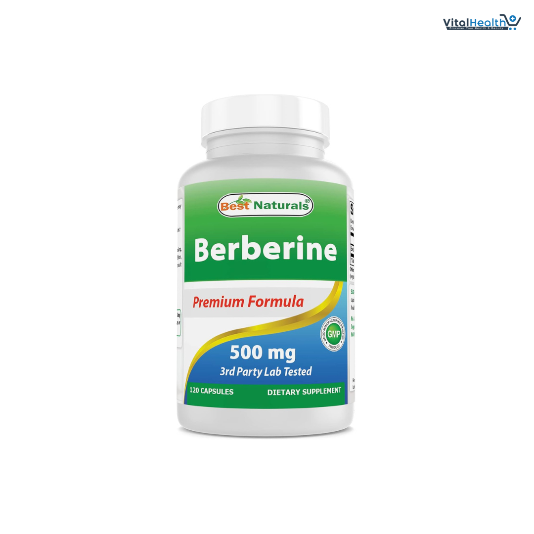 Best Naturals Berberine 500mg 120 Capsules - Supports Immune Function, Cardiovascular &amp; Gastrointestinal Function 120 Capsules thumbnail 5