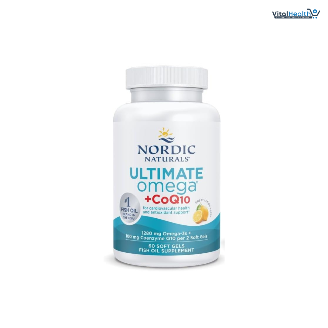 Nordic Naturals Ultimate Omega + CoQ10, Lemon - 60 Soft Gels - 1280 mg Omega-3 + 100 mg CoQ10 - Heart Health, Cellular Energy, Antioxidant Support - Non-GMO - 30 Servings thumbnail 6