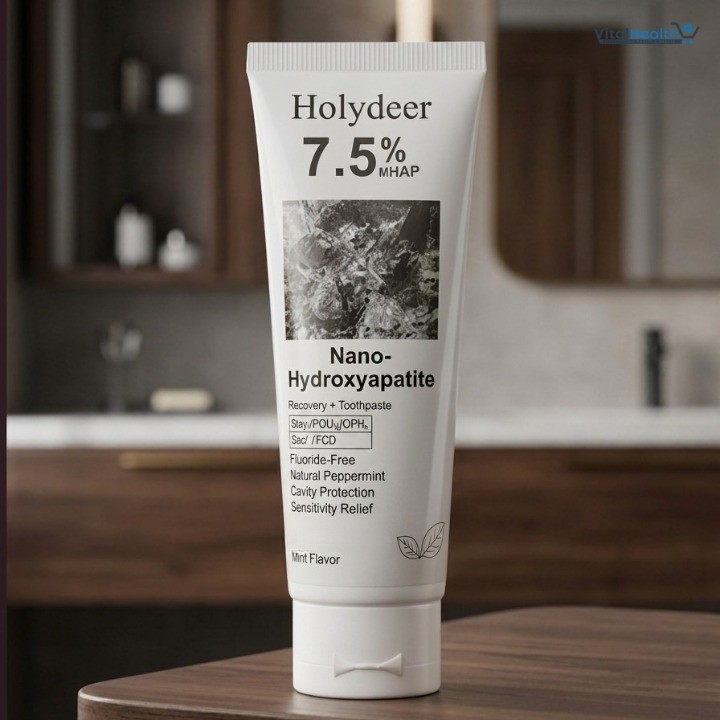 Holydeer Recovery Toothpaste | 7.5% Nano-Hydroxyapatite Enamel Repair &amp; Whitening Toothpaste - 80g thumbnail 3