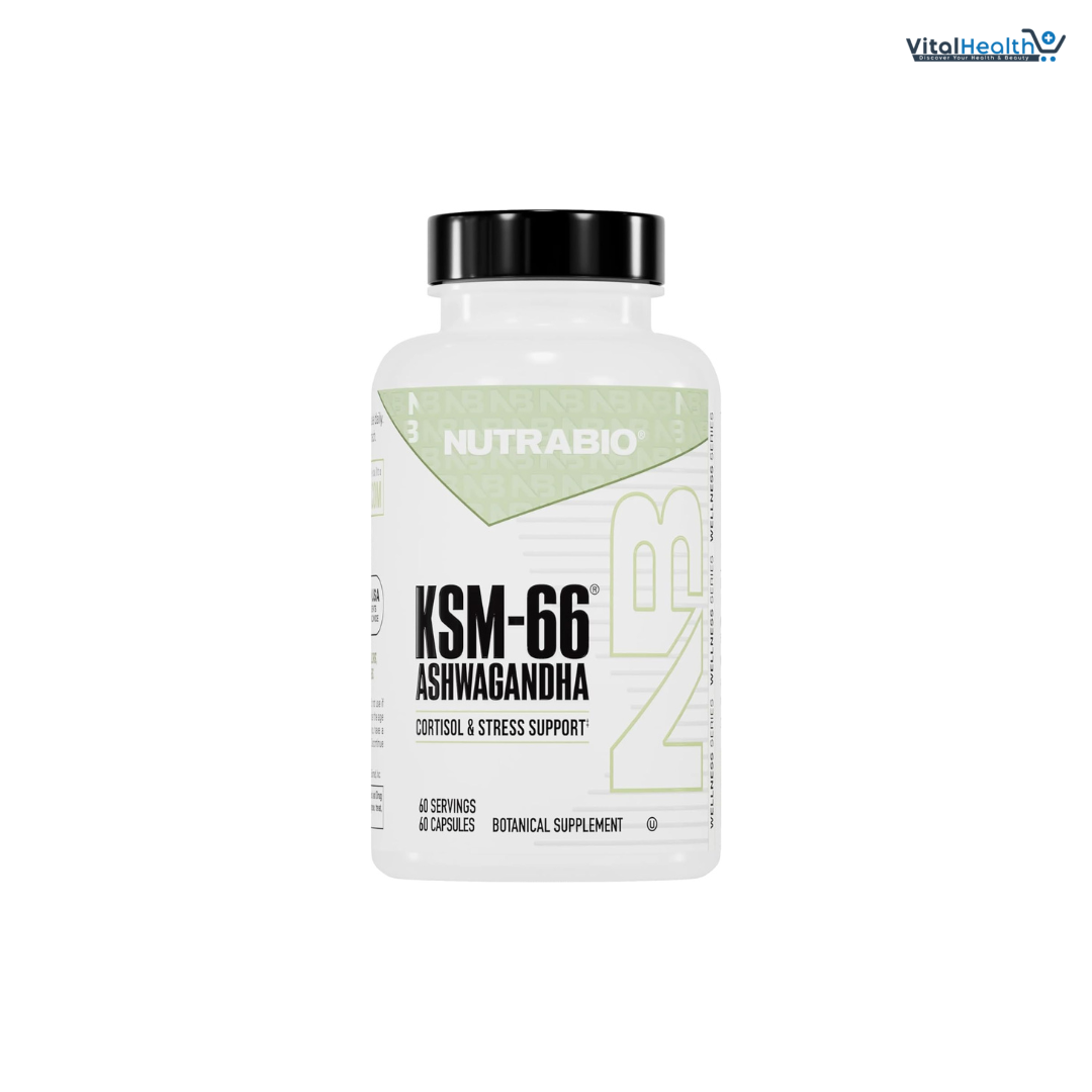 NutraBio Ashwagandha KSM-66 | Ashwagandha Herbal Supplement for Stress, Mood, &amp; Performance | 600 MG of Clinically Studied KSM66 60 Capsules thumbnail 7