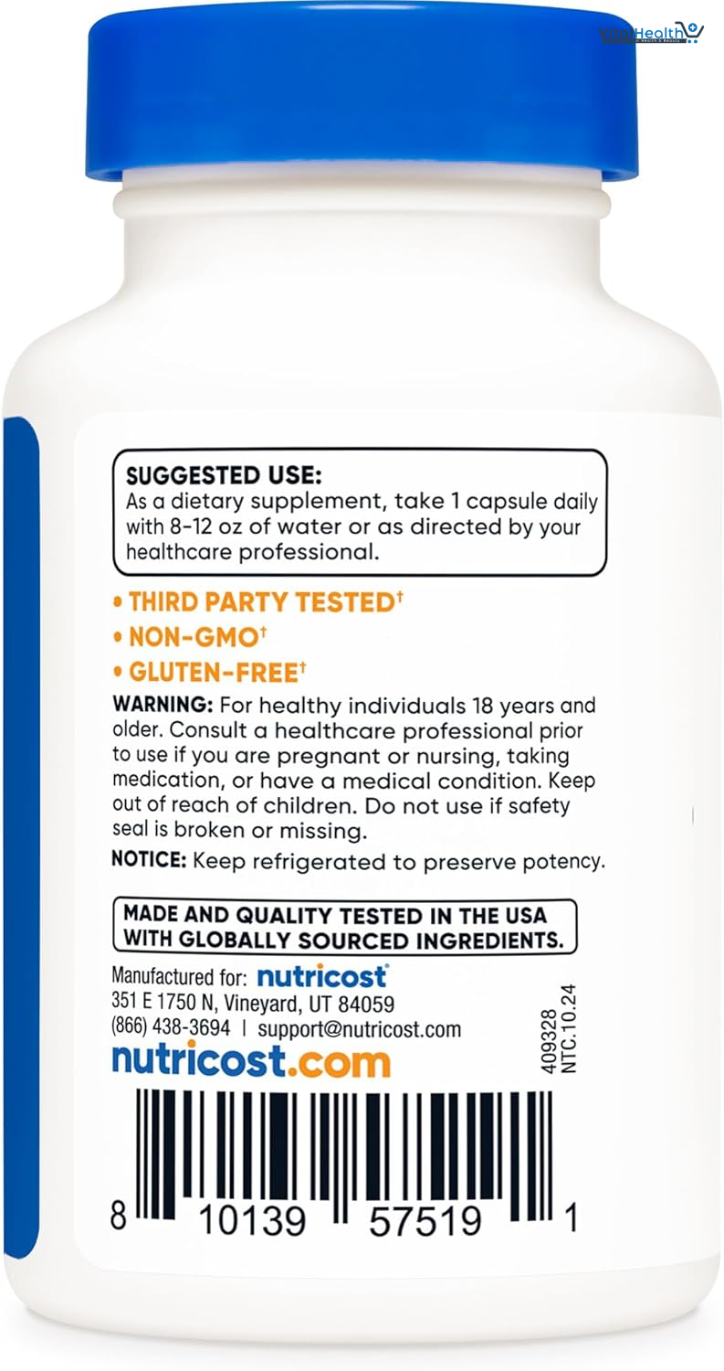 Nutricost Probiotic Complex (40 Billion CFU) (60 Capsules) - GMO-Free, Gluten-Free thumbnail 3