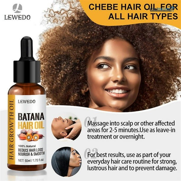 African Hair Growth Oil 100% Pure Batana Hair Growth Oil 50ml Butter Anti Hair Loss Break Black Hair Regrowth Treatment thumbnail 5