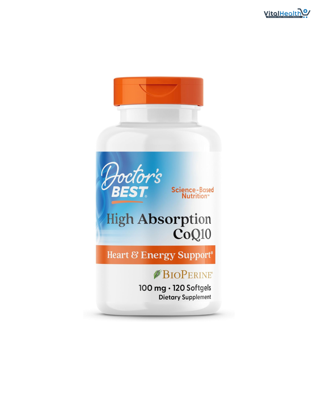 Doctor's Best High Absorption CoQ10 with BioPerine, Gluten Free, Naturally Fermented, Heart Health, Energy Production, 100 mg, 120 Count thumbnail 5