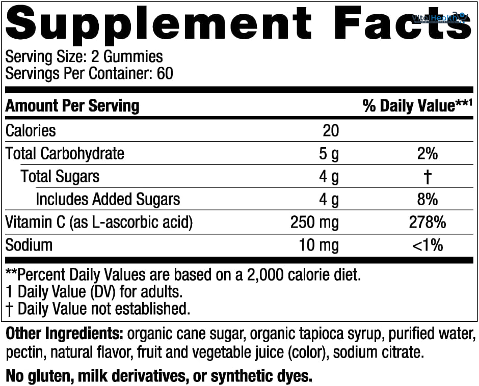 Nordic Naturals Vitamin C Gummies, Tart Tangerine - 120 Gummies - 250 mg Vitamin C - Immune Support, Antioxidant Protection, Child Growth &amp; Development - Non-GMO, Vegan - 60 Servings thumbnail 5