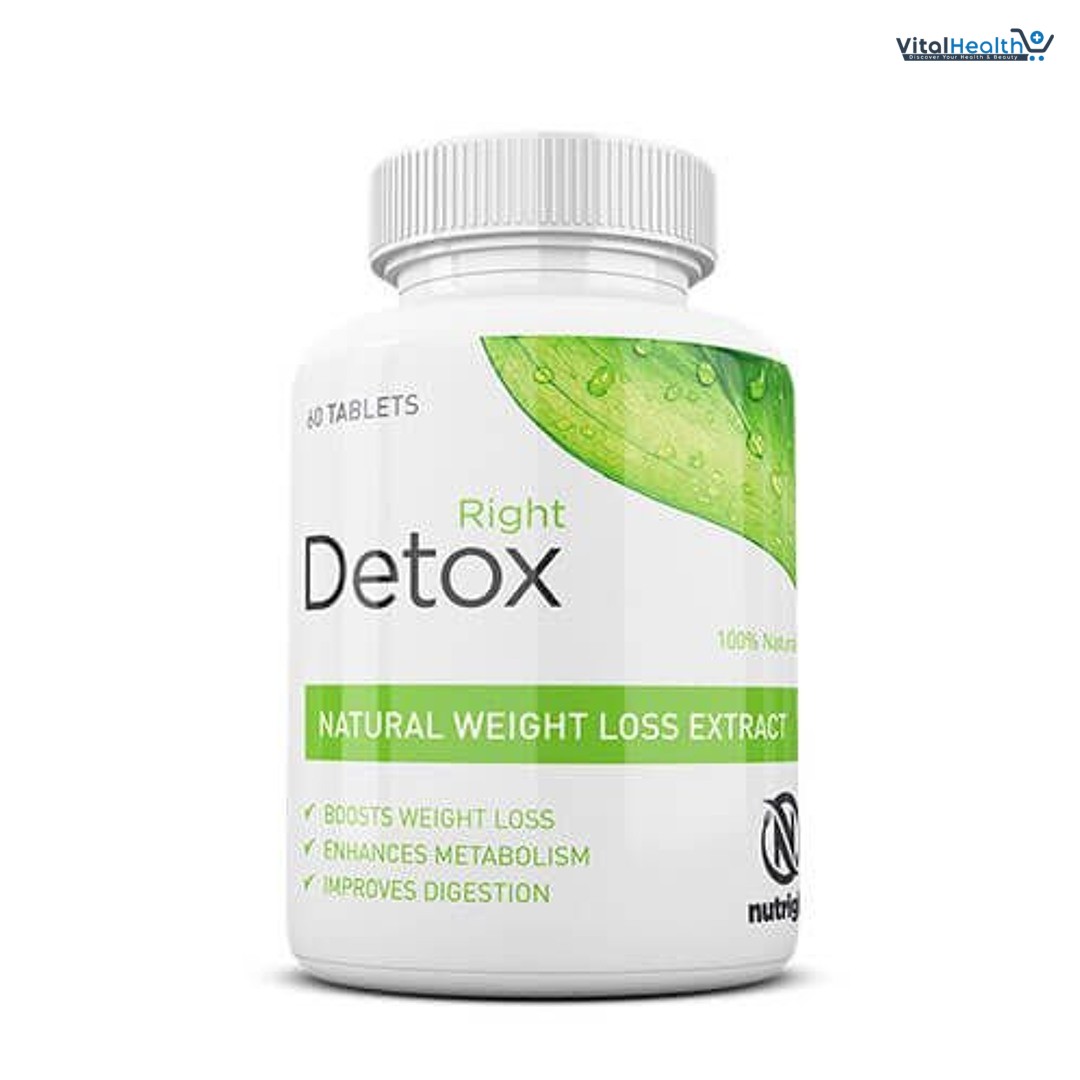 Nutright Right Detox Plus Weight Loss 60 Tablets thumbnail 3