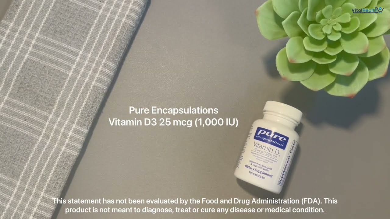 Pure Encapsulations Vitamin D3 25 mcg (1,000 IU) - Supplement to Support Bone, Joint, Breast, Heart, Colon &amp; Immune Health - with Premium Vitamin D - 60 Capsules thumbnail 5