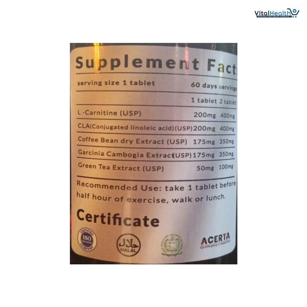 BIOGENESISS KUTZ-6 Extreme Thermogenic Fat Burner 60 Tablets thumbnail 2