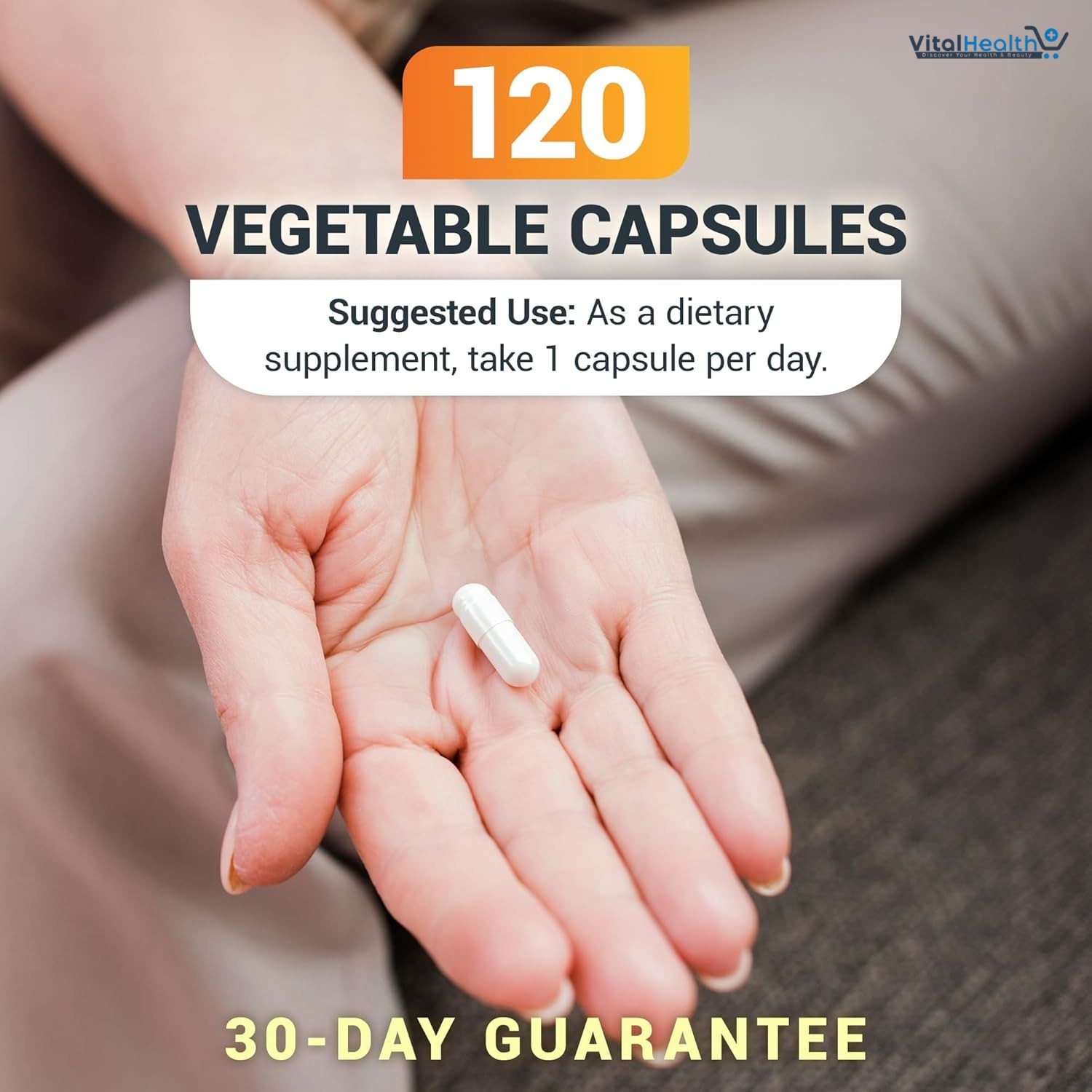 Dr. Berg D3 &amp; K2 Vitamin 10,000 IU _1000 MCG 120 Capsules thumbnail 4