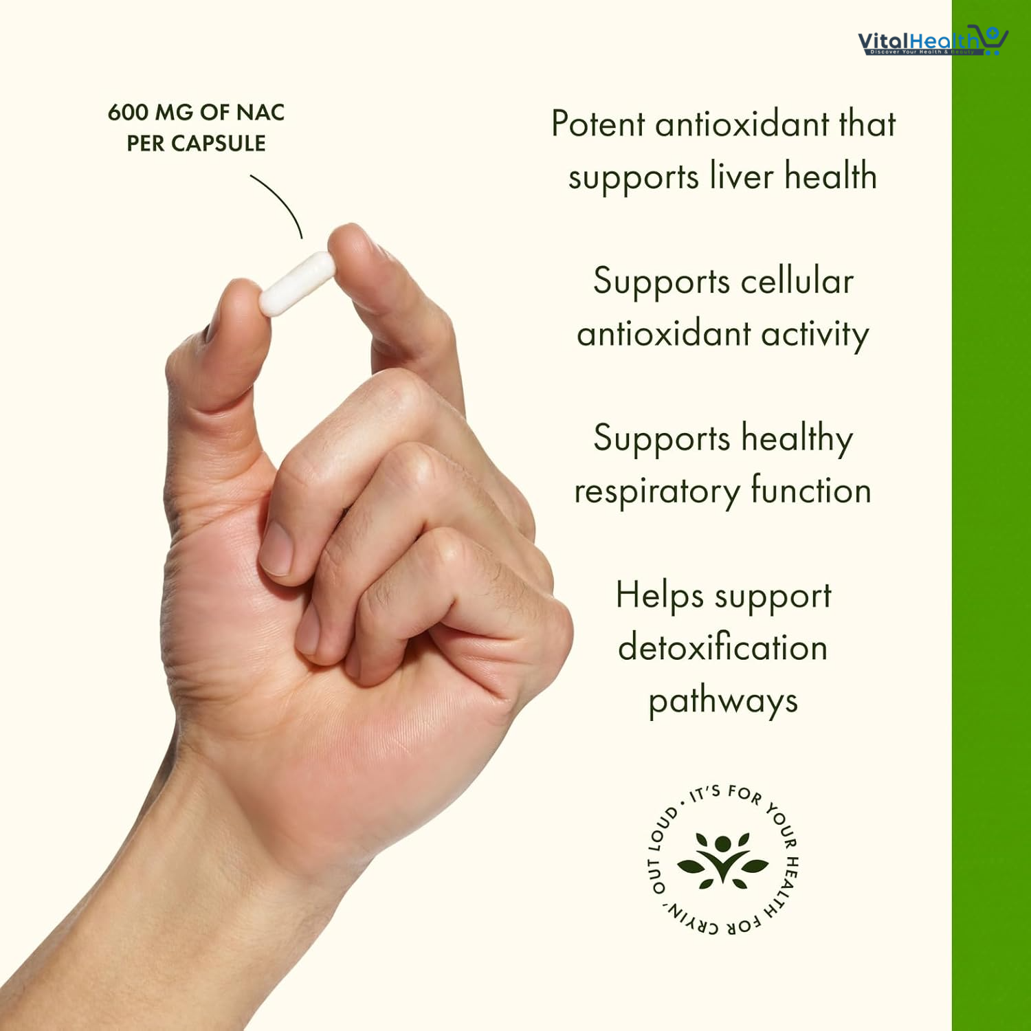 Swanson NAC N-Acetyl Cysteine Antioxidant Liver Support &amp; Amino Acids Supplement 600 mg 100 Capsules thumbnail 5