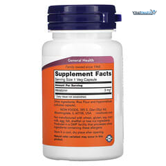 Now Foods Melatonin 3mg 180 Caps thumbnail 5