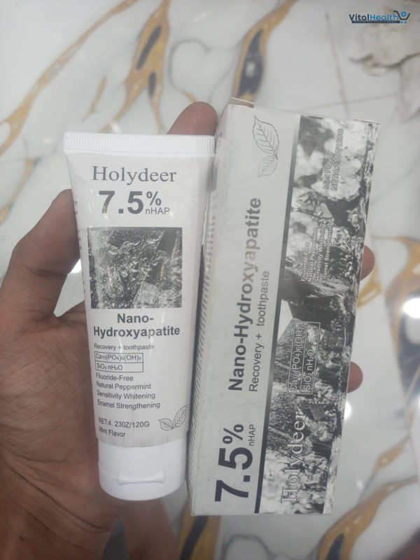 Holydeer Recovery Toothpaste | 7.5% Nano-Hydroxyapatite For Enamel Repair &amp; Whitening 120g thumbnail 4